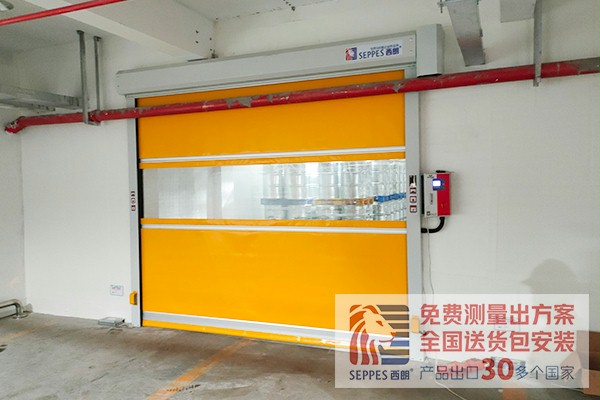 上海零件公司在車間倉庫安裝快速門